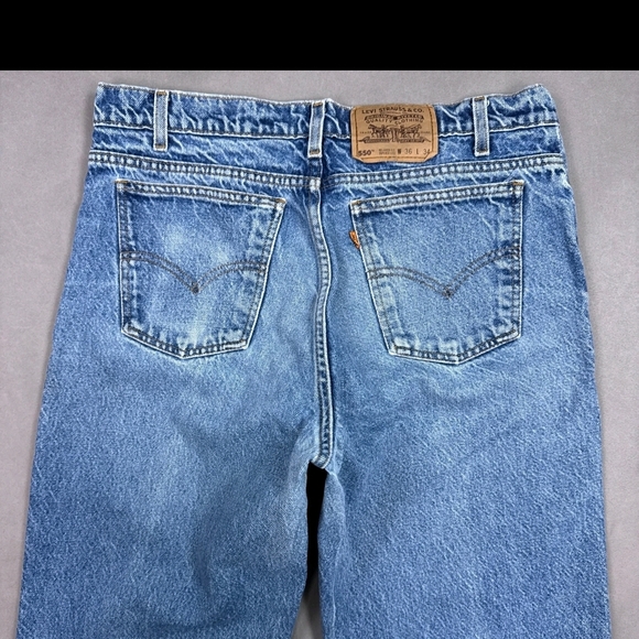 Vintage Orange Tab Levis 550 34x32 (Tag 36x34) - Picture 7 of 16